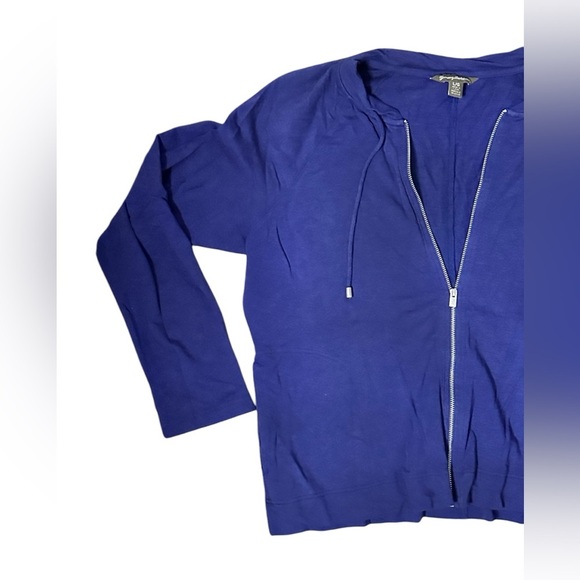 Tommy Bahama Full Zip Blue Jacket Large - Picture 2 of 5